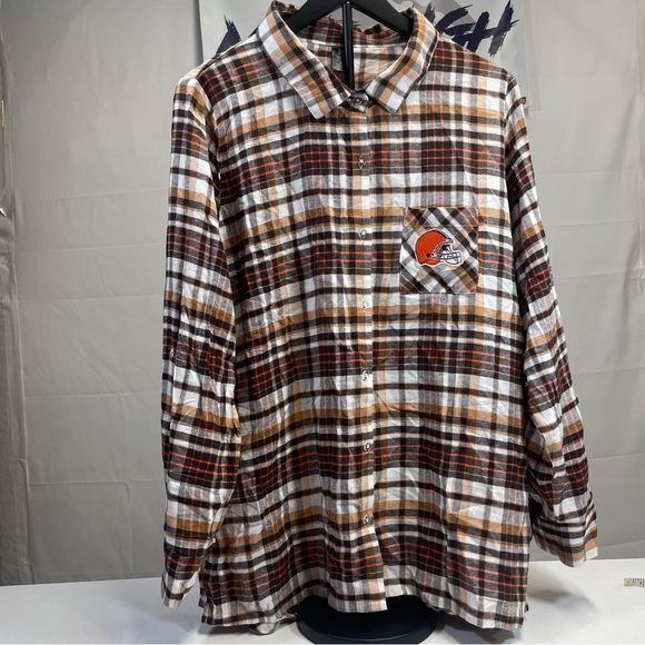 NFL Other - Cleveland Browns NFL Team Apparel Women's Sleepwear Flannel Shirt